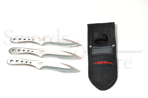 Gil Hibben Genx Pro Wurfmesser 3er Set mit Zielscheibe