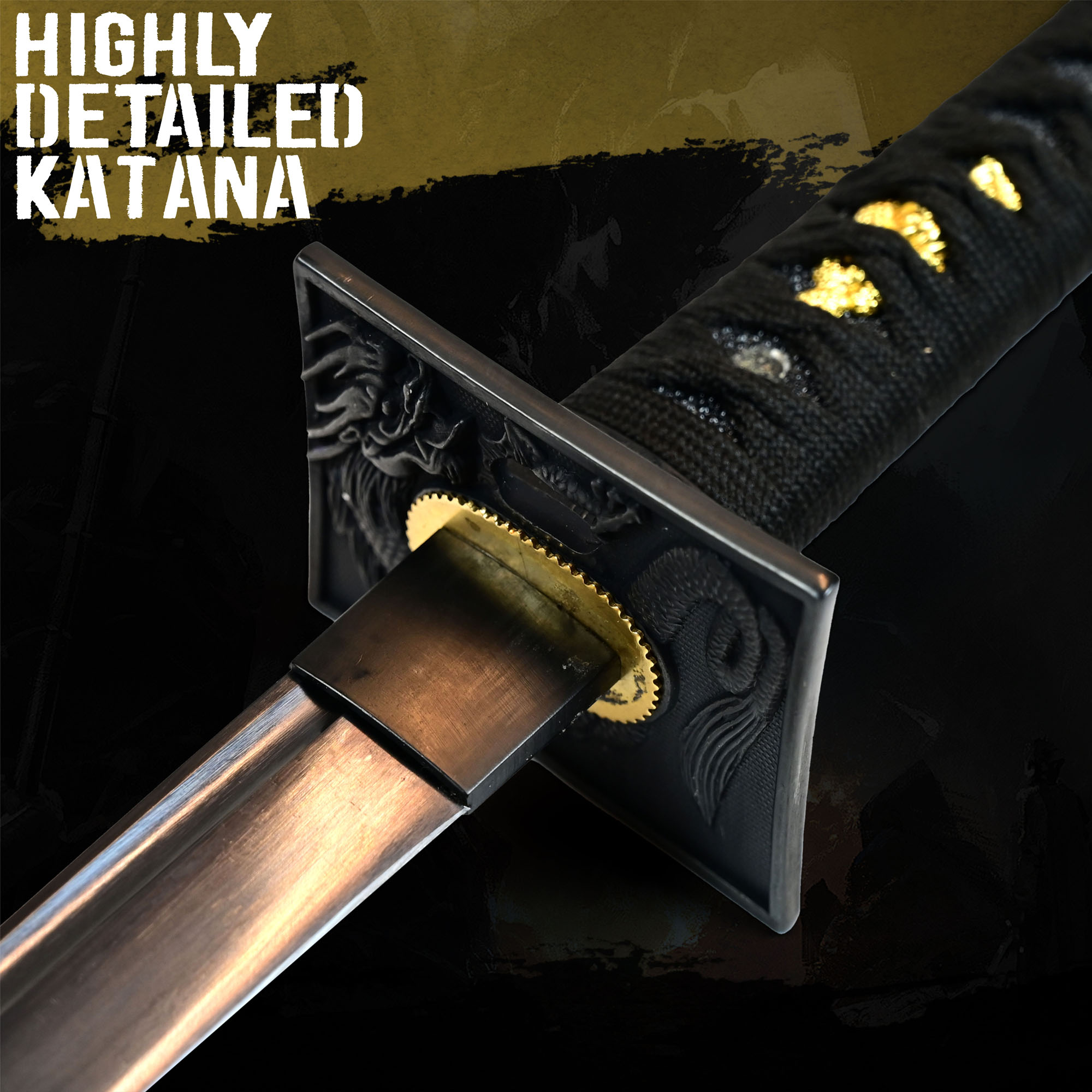 Schwarzes Damast Ninjato