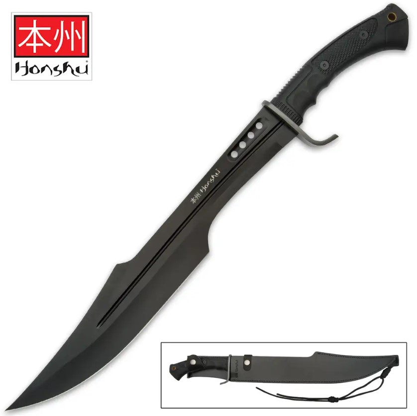 Honshu Midnight Forge Spartanisches Schwert mit Scheide 