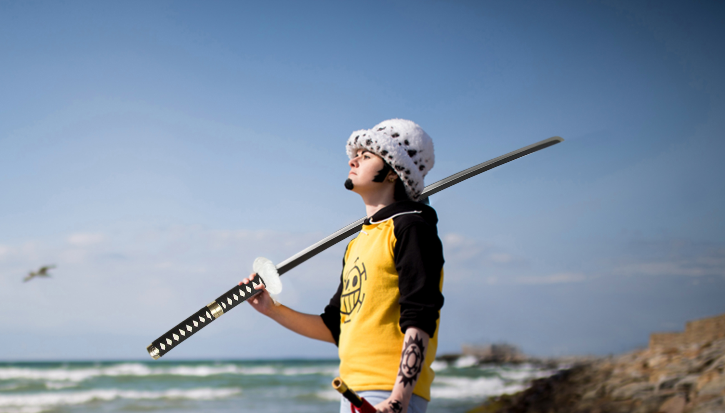 One Piece - Trafalgar Law Schwert schwarzer Griff 125 cm