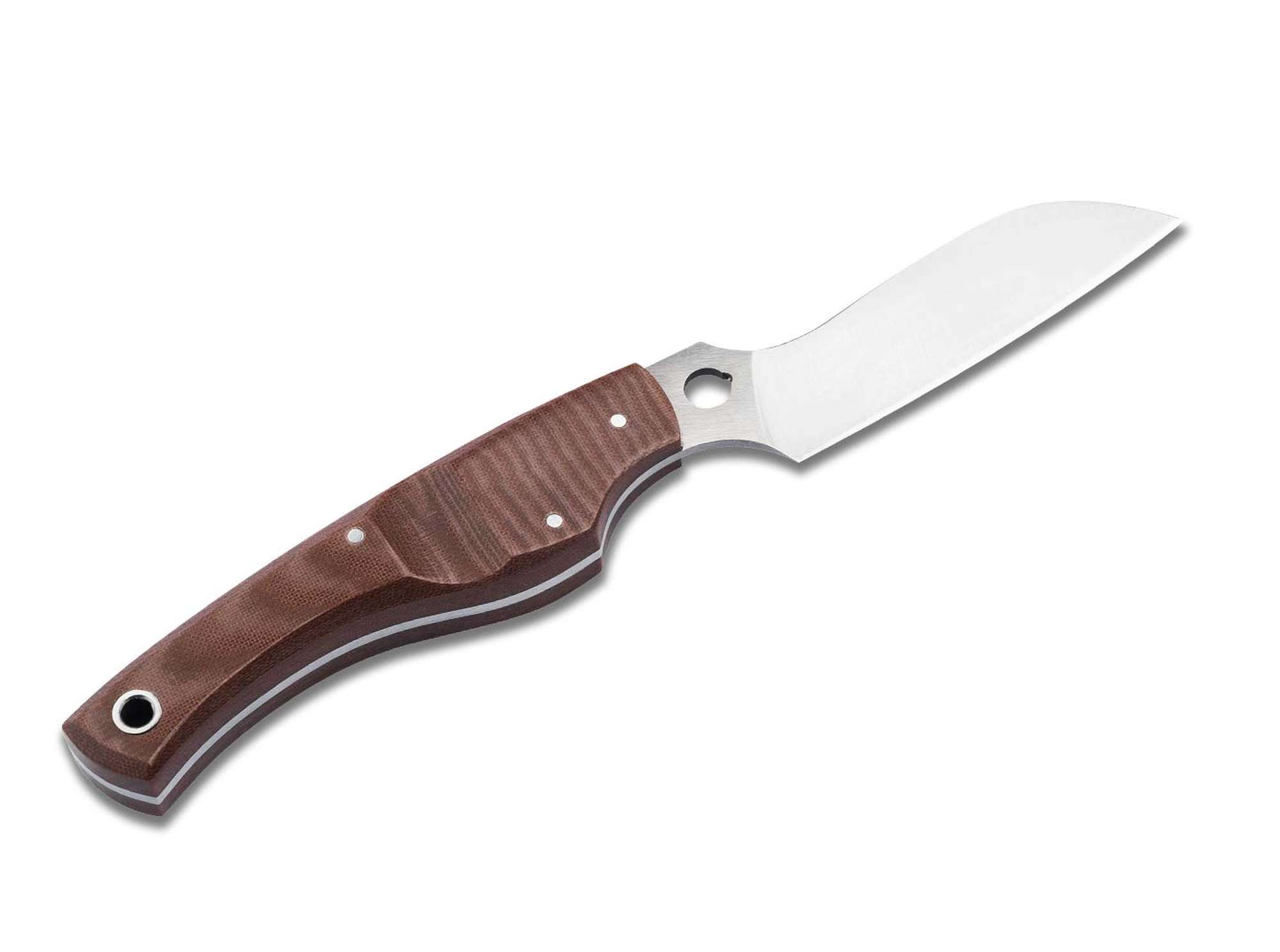 Schälmesser Micarta Braun