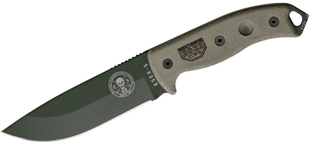 Esee Modell 5 - Survival mit Scheide, natogrün