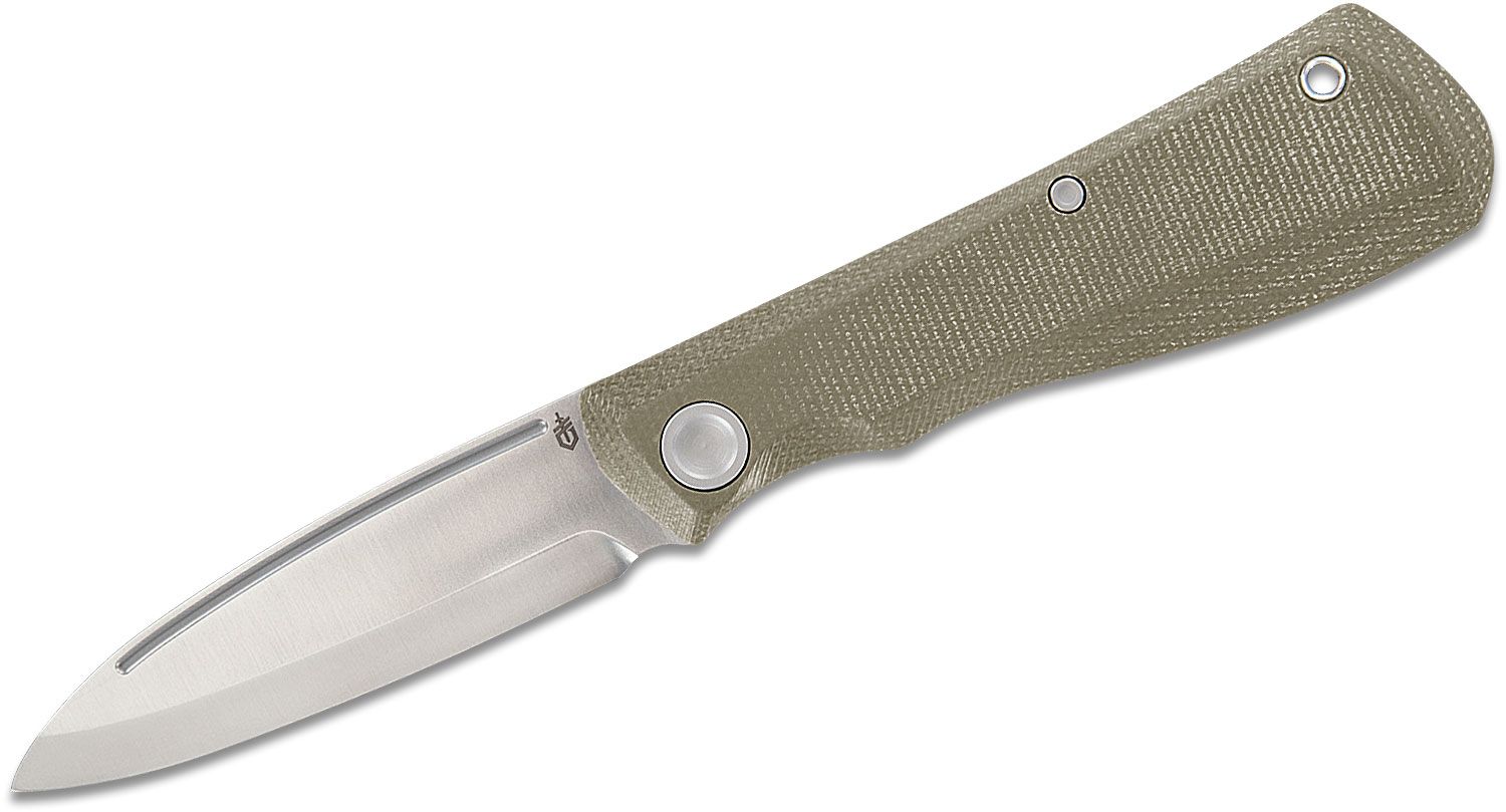 Mansfield Swayback, Griffe aus olivfarbenem Micarta