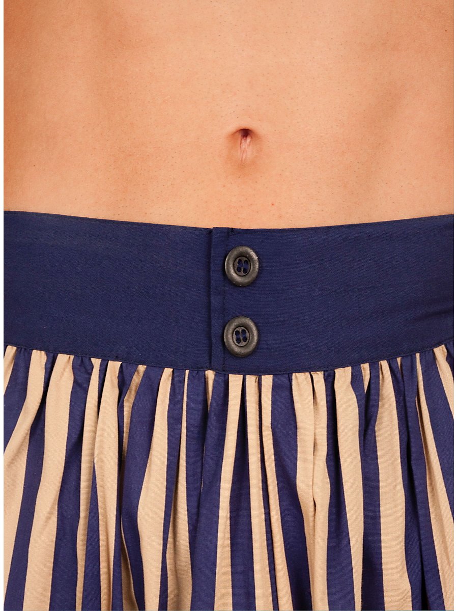 Pluderhose gestreift, Größe L/XL