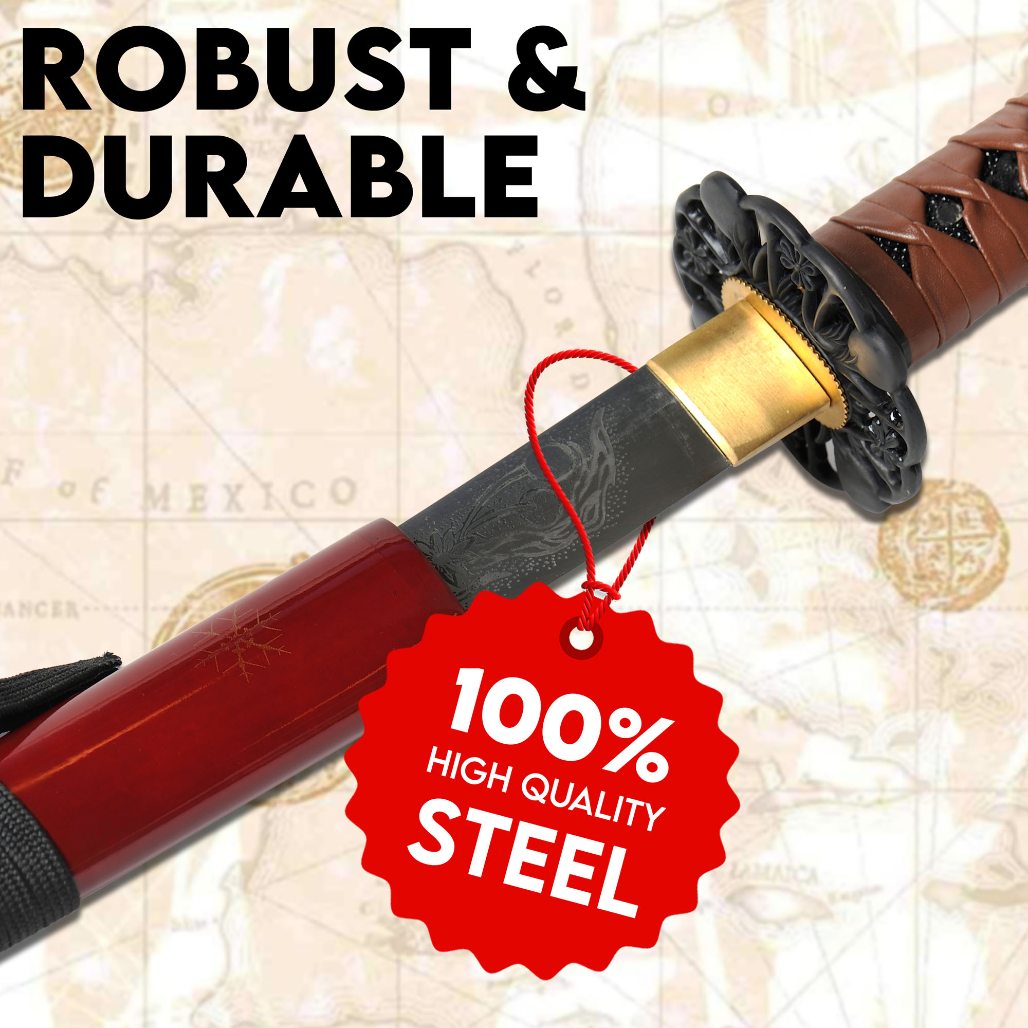 Sucker Punch Katana, gefalteter Stahl