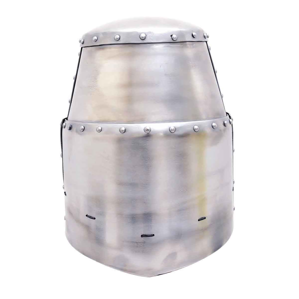 Großer Topfhelm - um 1300, Größe XL