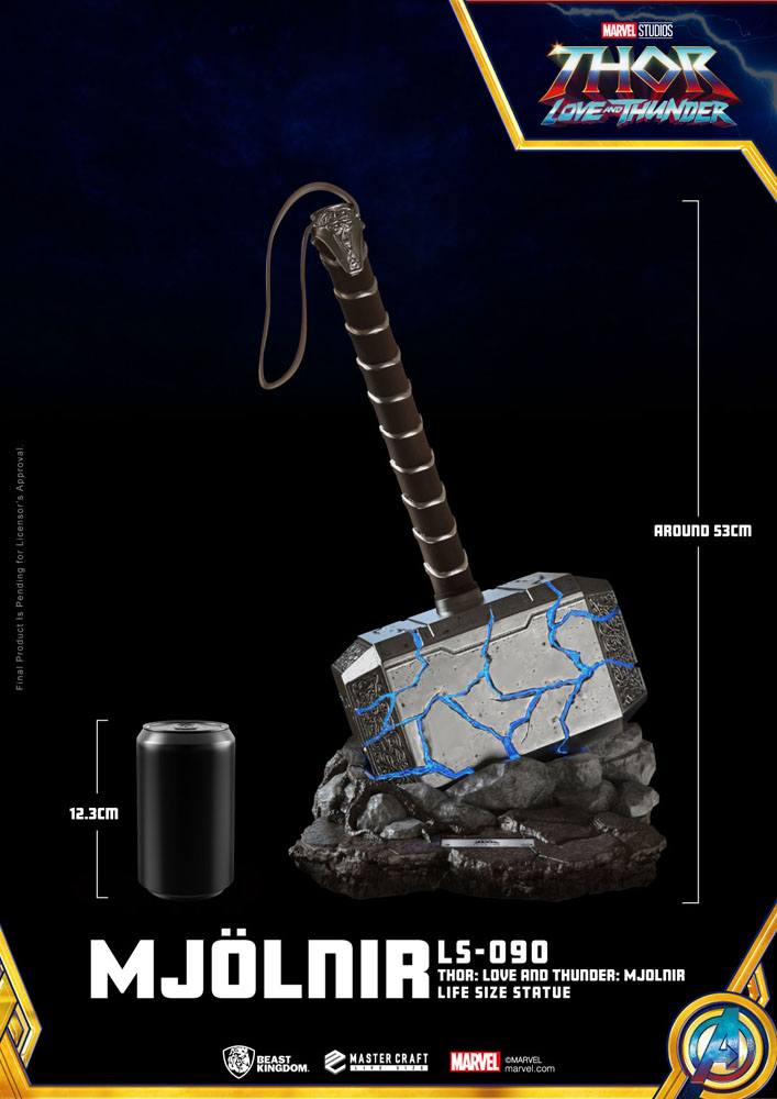Thor: Love and Thunder Life-Size Statue Mjolnir 53 cm