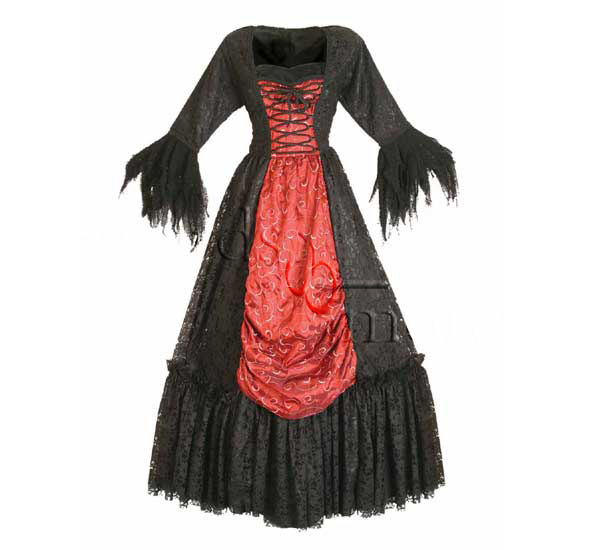 Gothic Netzkleid, Größe XL