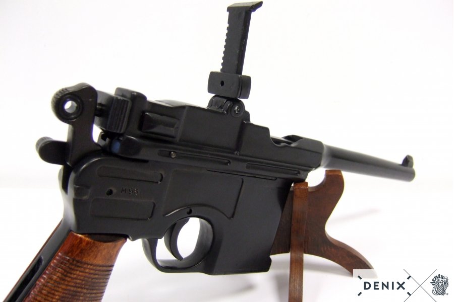 Mauser (Pistole) schwarz C 96 mit Holzgriff