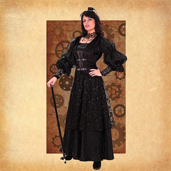 Empire Frauen Steampunk Robe, Größe XL