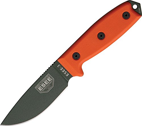 Esee Modell 3 Standardklinge, oranger G-10 Griff