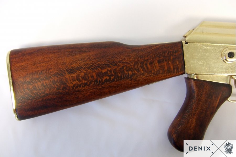 MG Kalaschnikow AK 47 von 1947 Russland, vergoldete Sadam-Ausführung