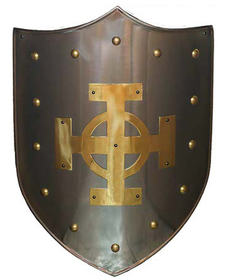 Keltisches Kreuz - Messing Schild