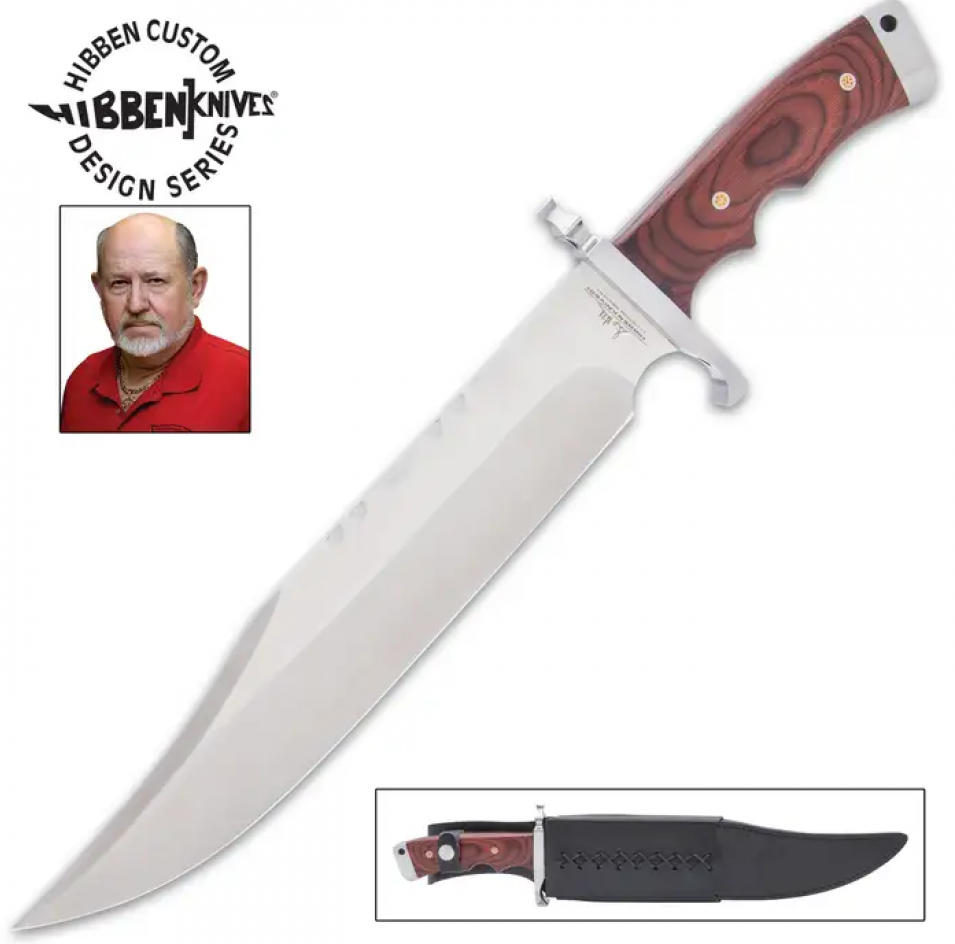 Hibben Bloodwood Magnum Bowie Messer mit Scheide
