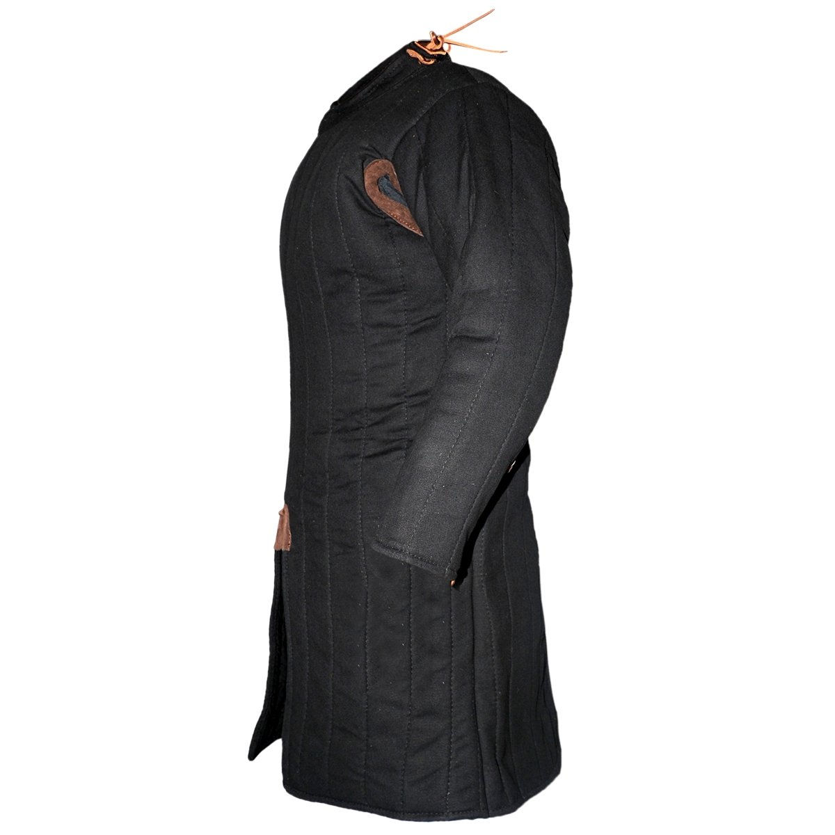 Einfacher Gambeson – schwarz, Größe XL