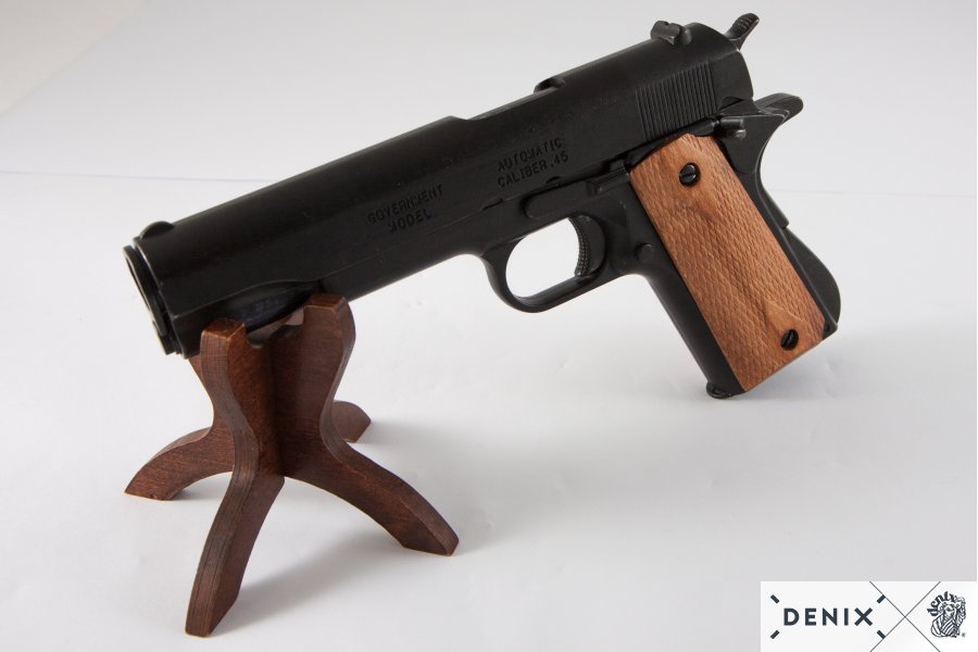 45er S-Colt Government, geriffelt, schwarz, USA 1911