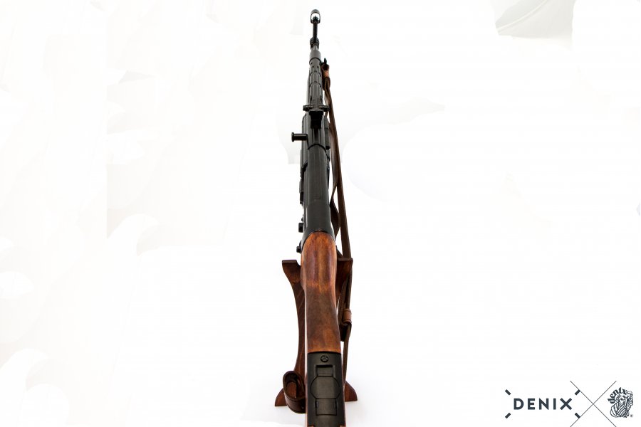 Deutsche MP 44 „Schmeisser“ mit Gurt aus Metall und Holz, 9 mm, 2. WK, 1943