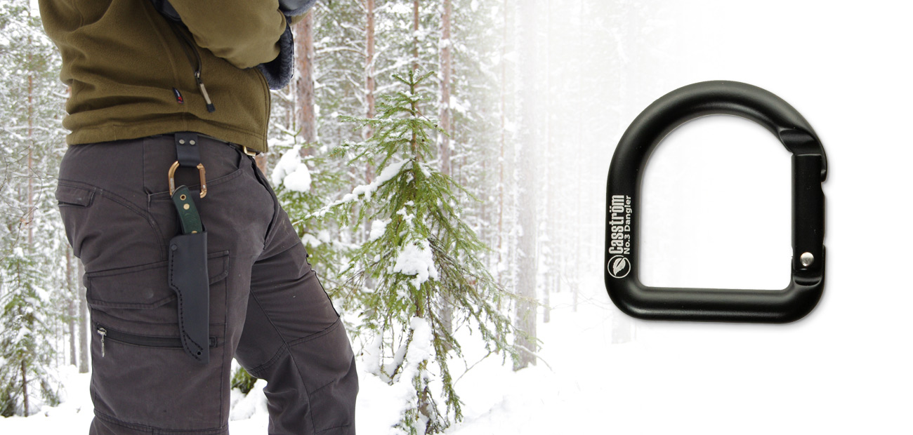 Dangler-Karabiner - Schwarz