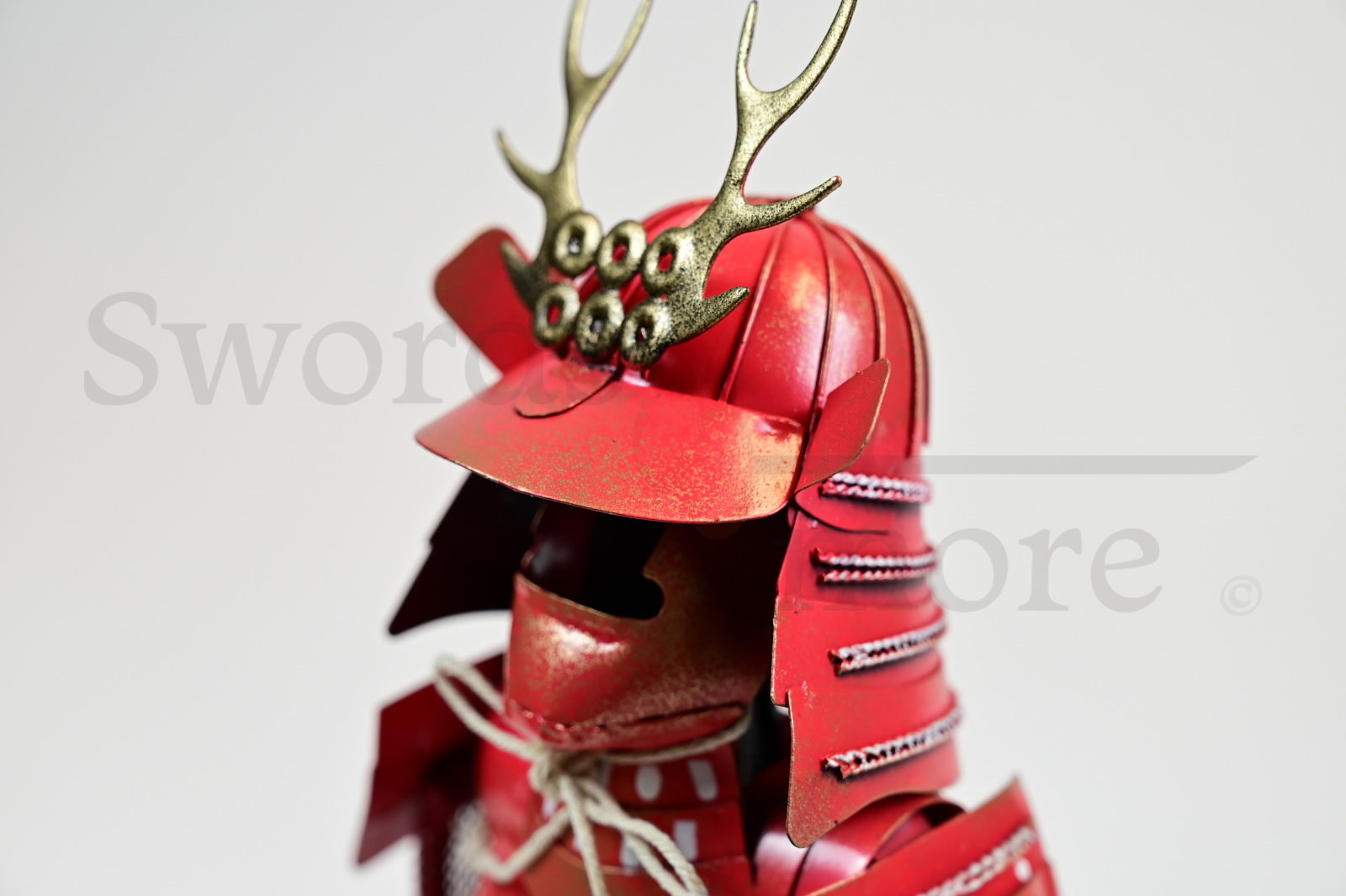 Japanische Samurai Rüstung Miniatur, Rot