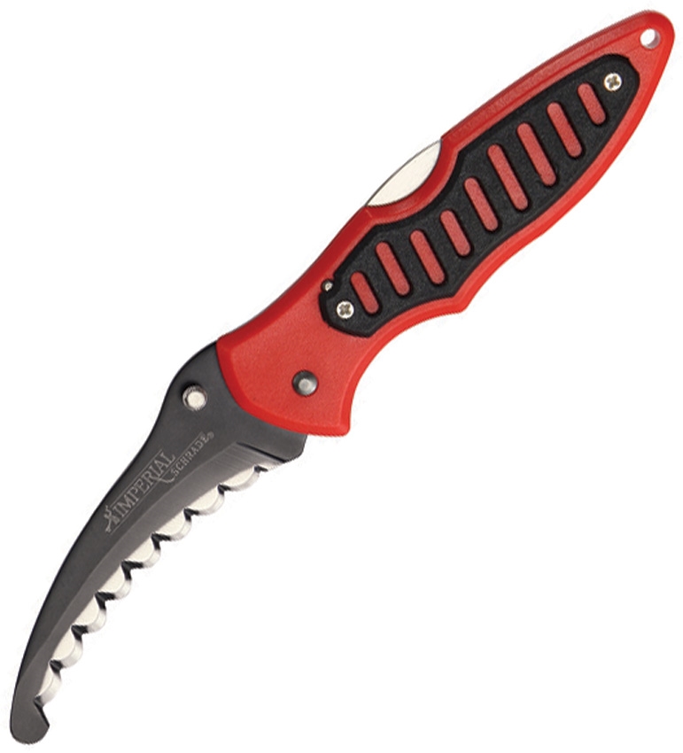 Rettungsmesser, rot/schwarz