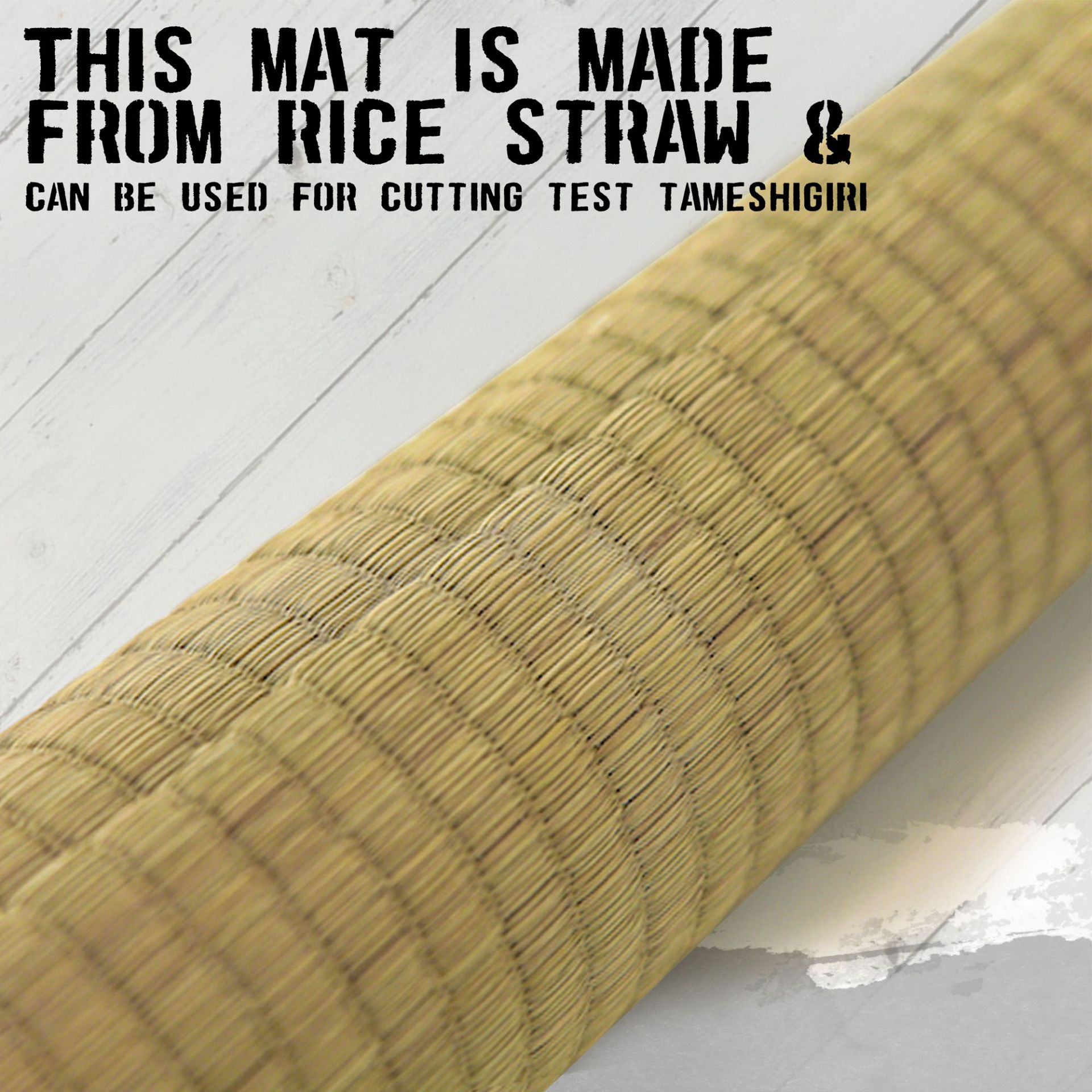 Tatami Omote - 5 STÜCK - HOHE QUALITÄT aus Reisstroh, Traditionelle japanische Matte, Matte für den Schwert-Schnitttest Tameshigiri, Zielübung für Samuraischwert & Katanaschwert