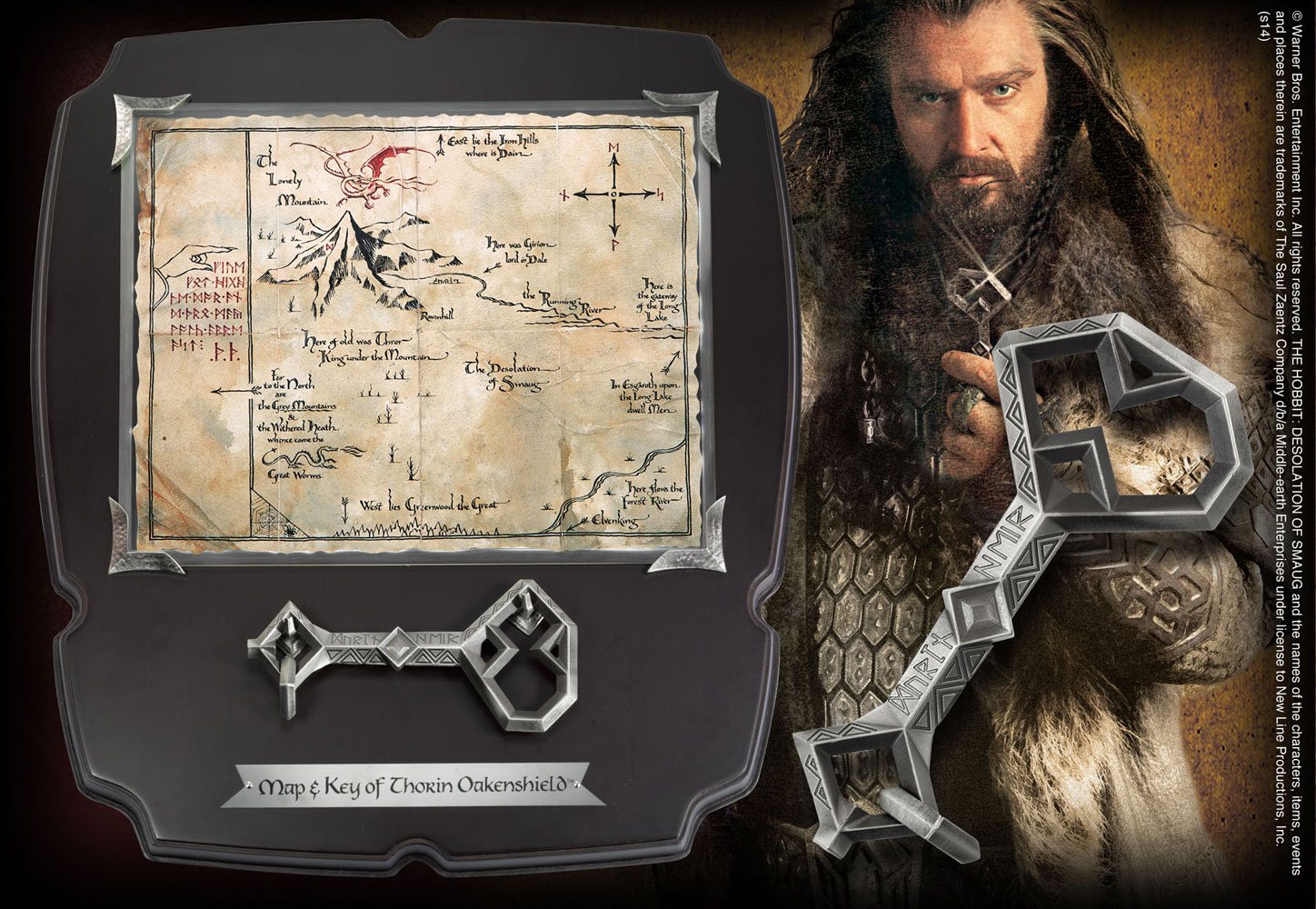 Replik 1/1 Thorin´s Schlüssel und Karte zum Erebor Deluxe