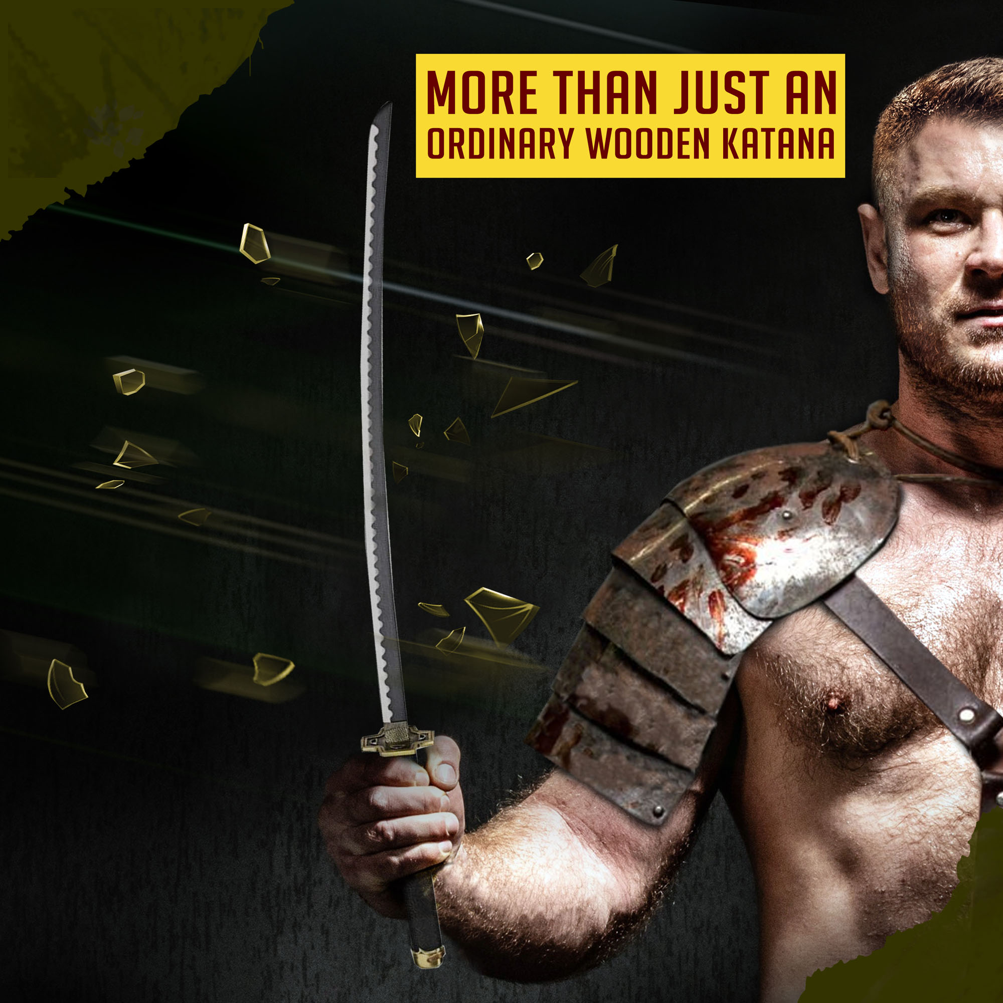 One Piece - Roronoa Zoro Yubashiri Katana aus Holz mit Scheide