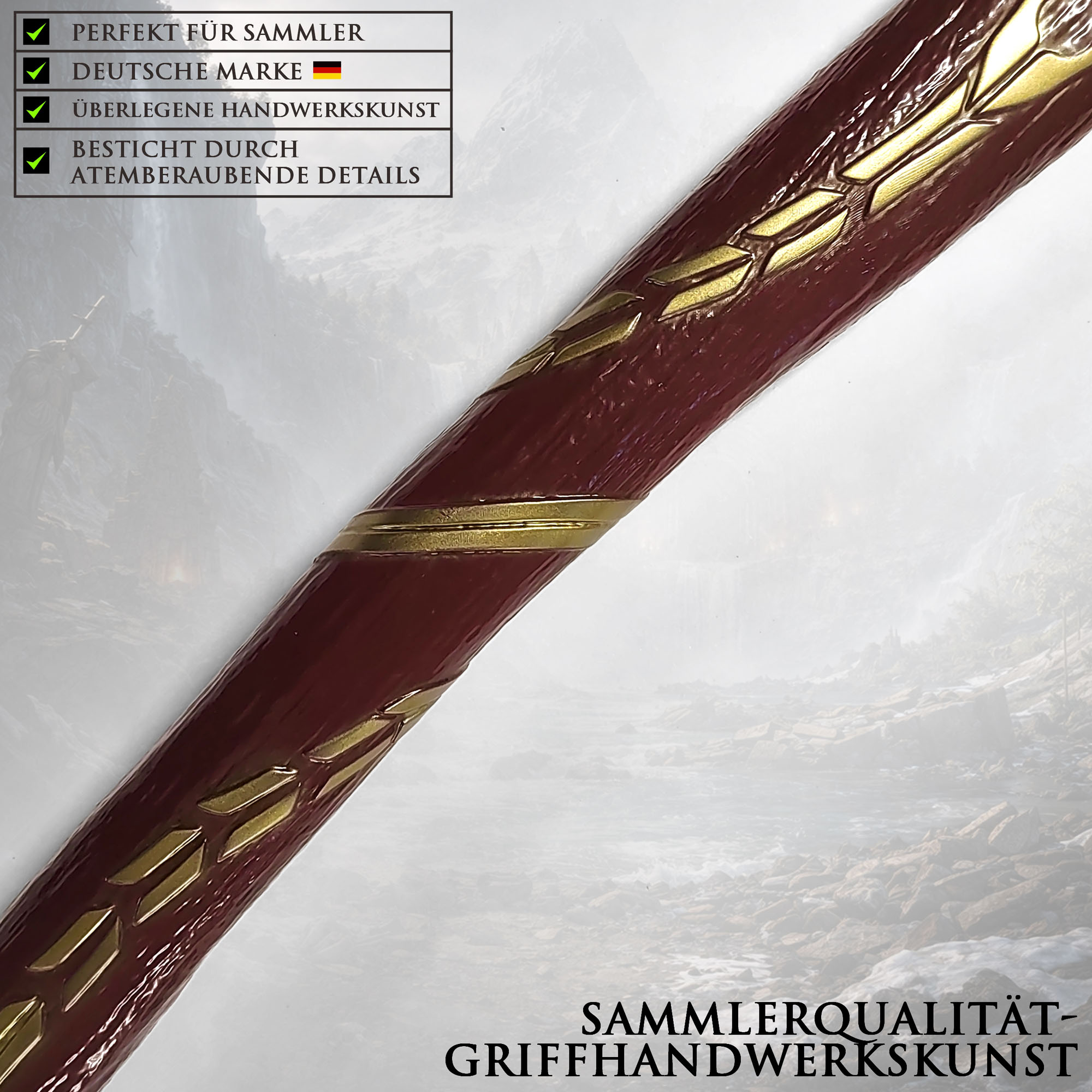 God of War Leviathan Axt 98cm | Massive 4kg Metall Replik mit Leuchteffekt & Wandhalterung | Kratos Waffe mit Stahlkern & Fiber-Griff | Ragnarök Gaming Deko