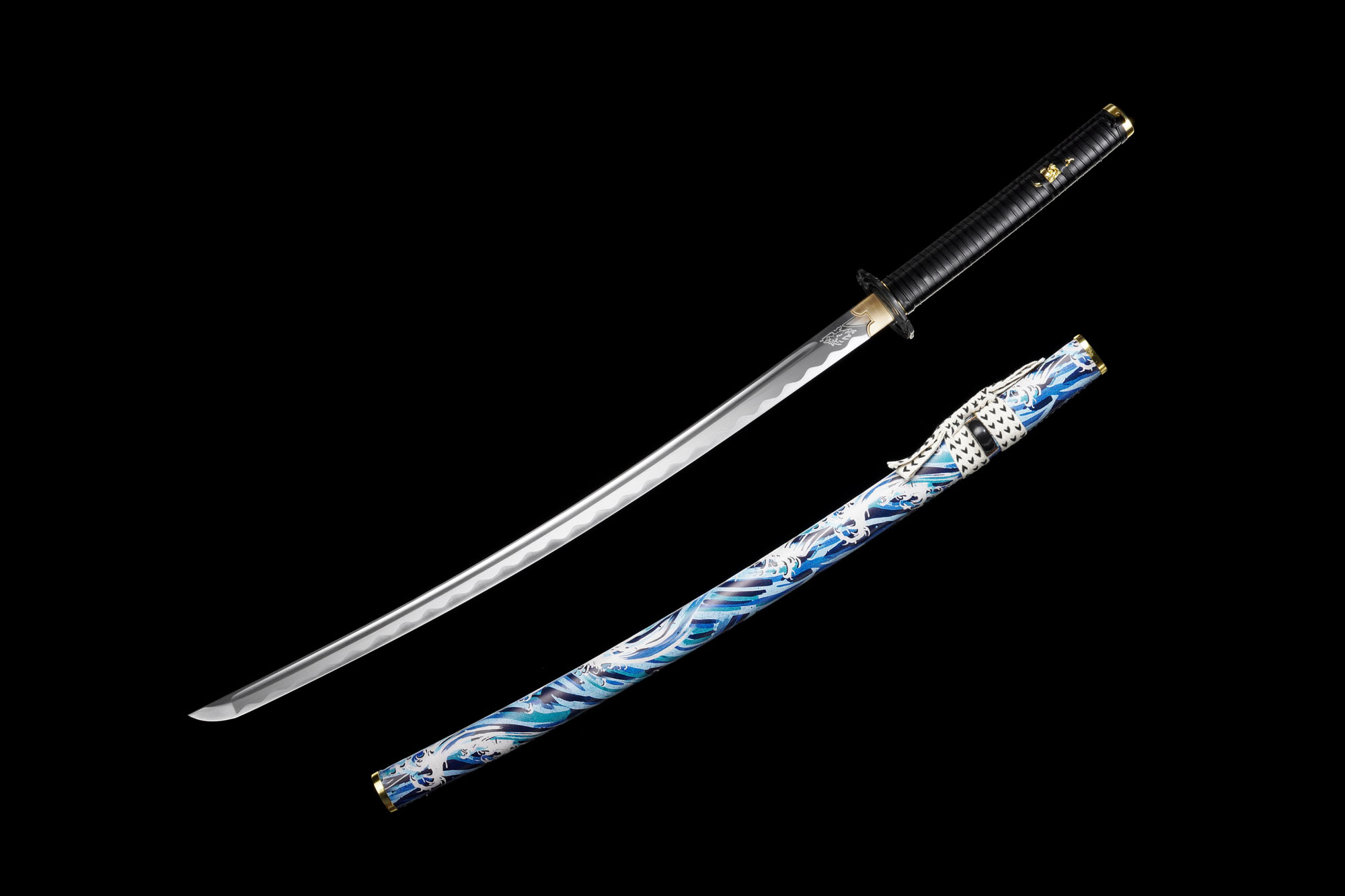 Ghost of Yōtei Katana Handgeschmiedet 105,5cm | Atsu Schwert Master-Edition aus Karbonstahl | Echtes Samurai Schwert mit Hartholz-Scheide | Premium Cosplay & Sammlerstück