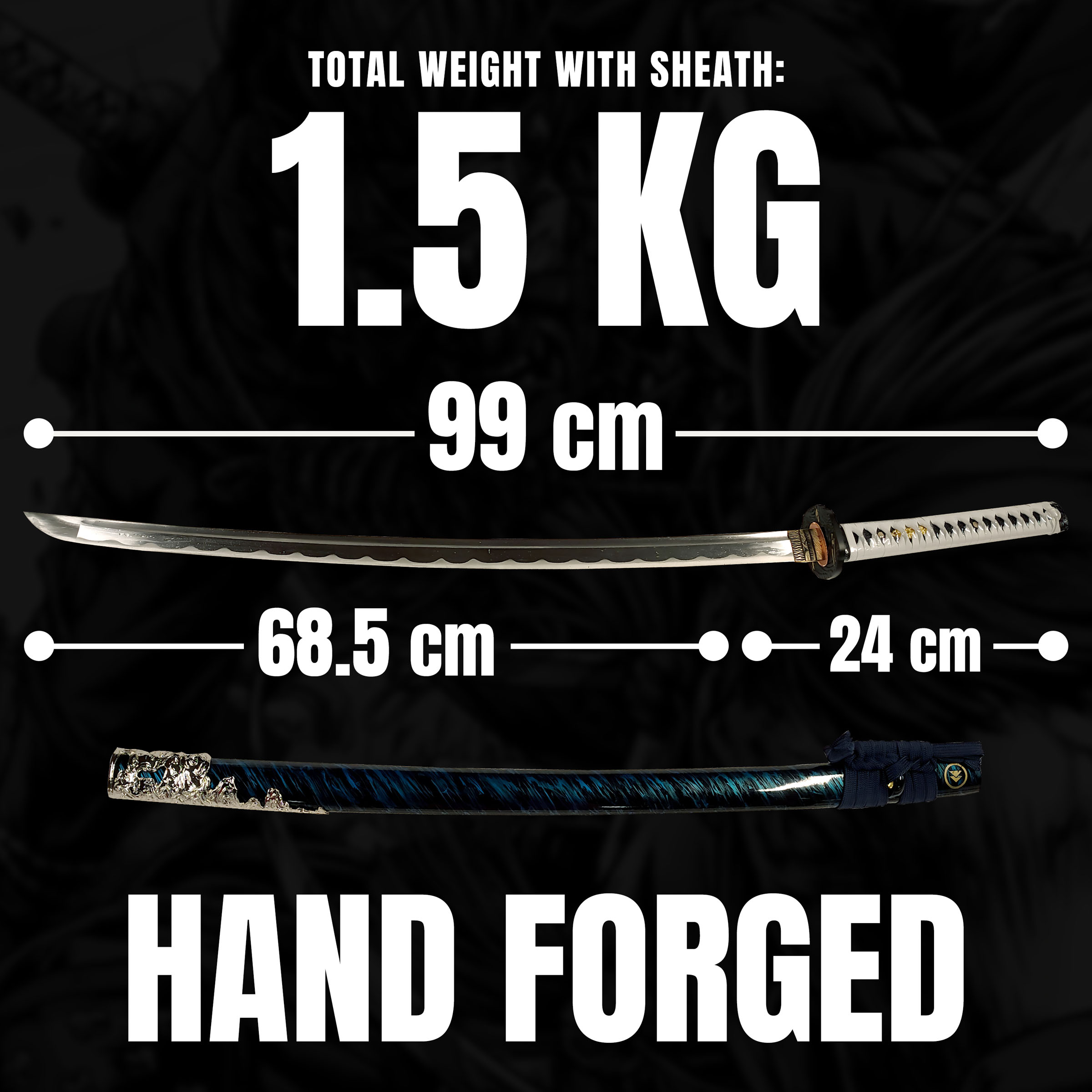 Ghost of Tsushima -  Jin Sakai Katana, Handgeschmiedete und scharfe Klinge