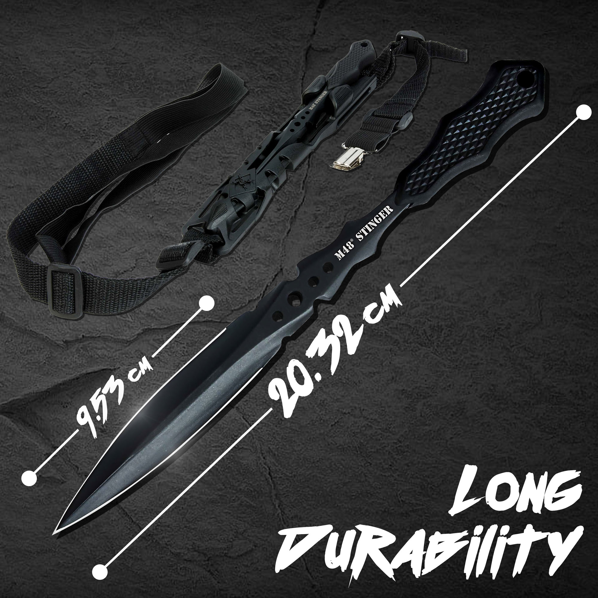 M48 Schwarzer Stinger mit Schulterholster