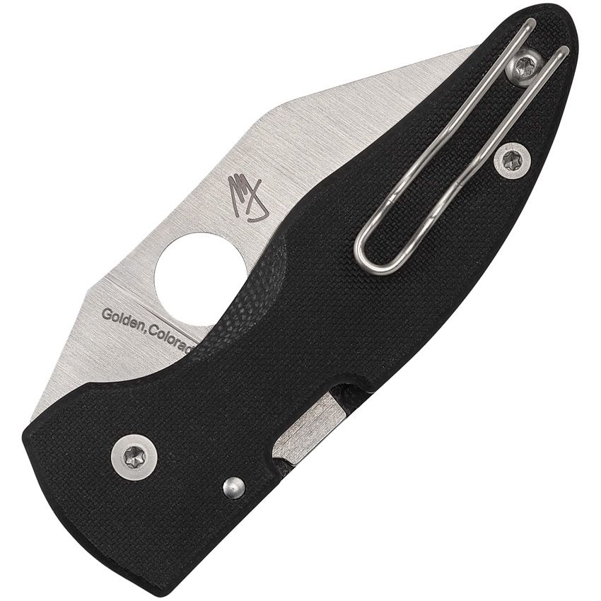 MicroJimbo G10 Schwarz, Glatte Klinge