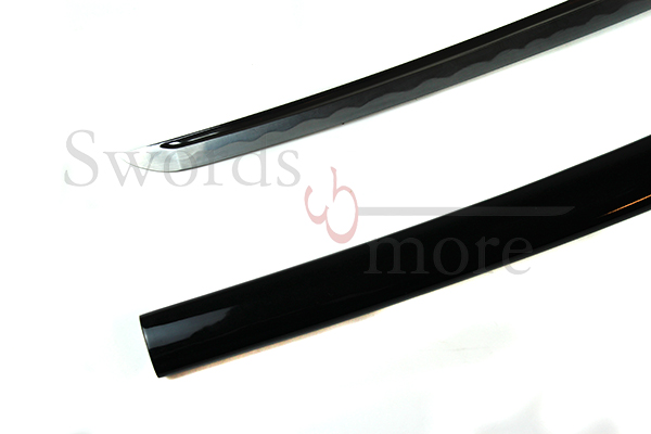 Wave Katana (Bo-hi) Quadratische Tsuba