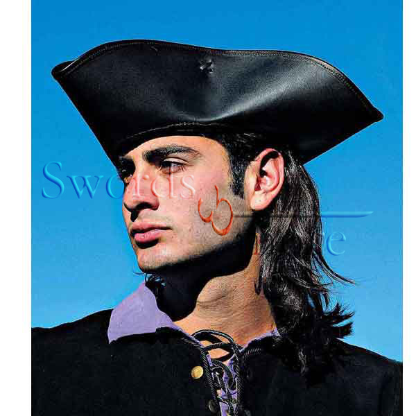 Dreispitz von Captain Jack, Braun, Größe S/M