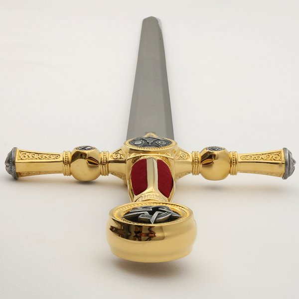 Freimaurer Schwert, Gold finish