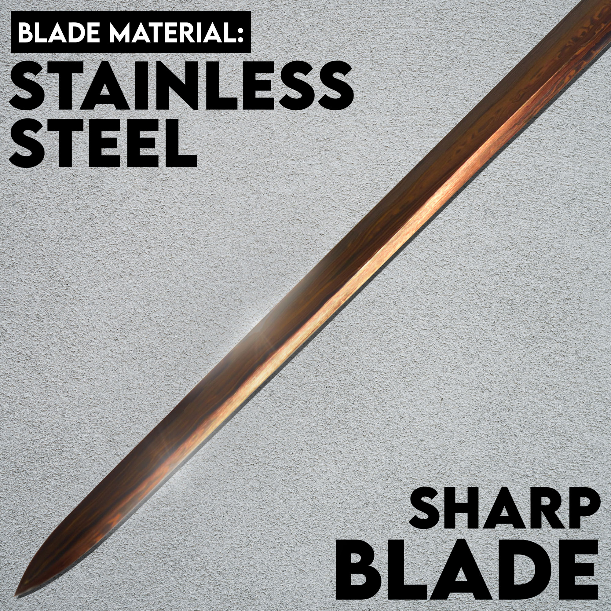 Gefaltetes Blade Schwert mit Scheide - handgeschmiedet Blutdamast Edition