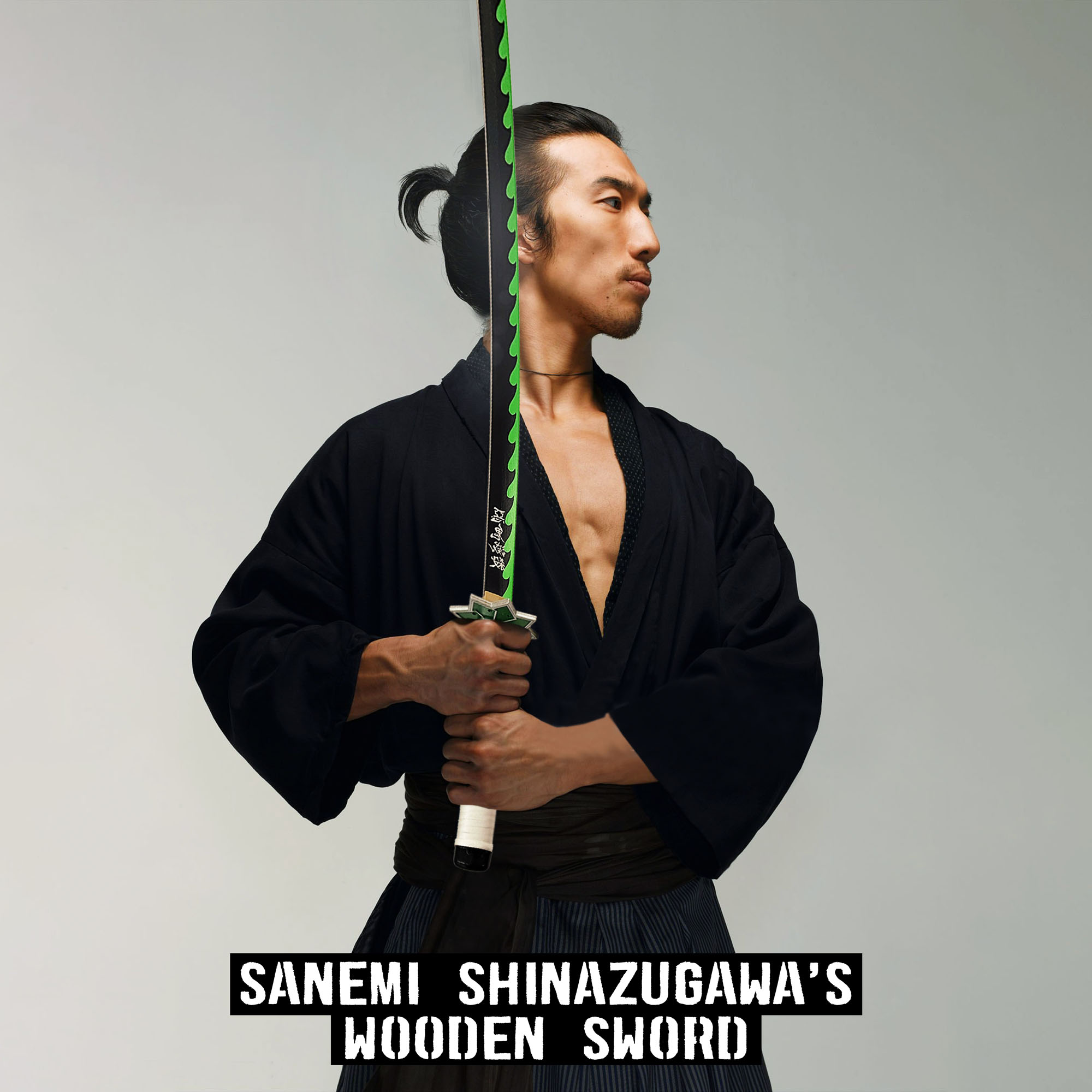 Demon Slayer - Sanemi Shinazugawa's Schwert aus Holz mit Scheide