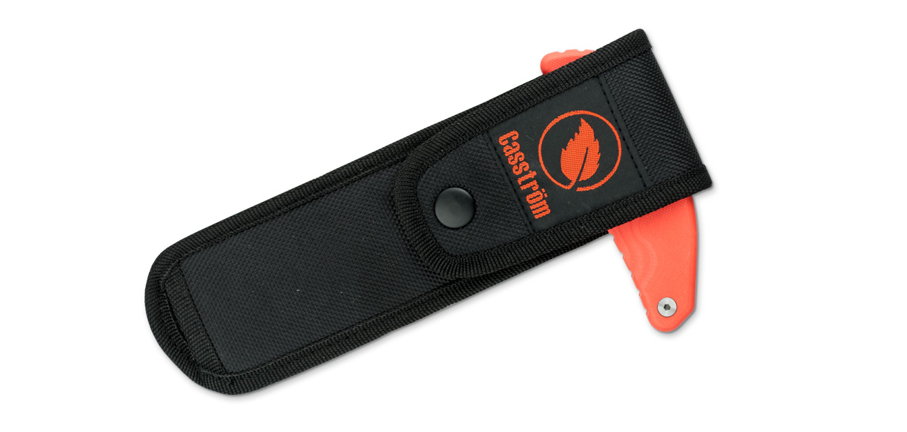 No. 11 Feldsäge V.2- Orangefarbener G10-Griff - Festgestellt