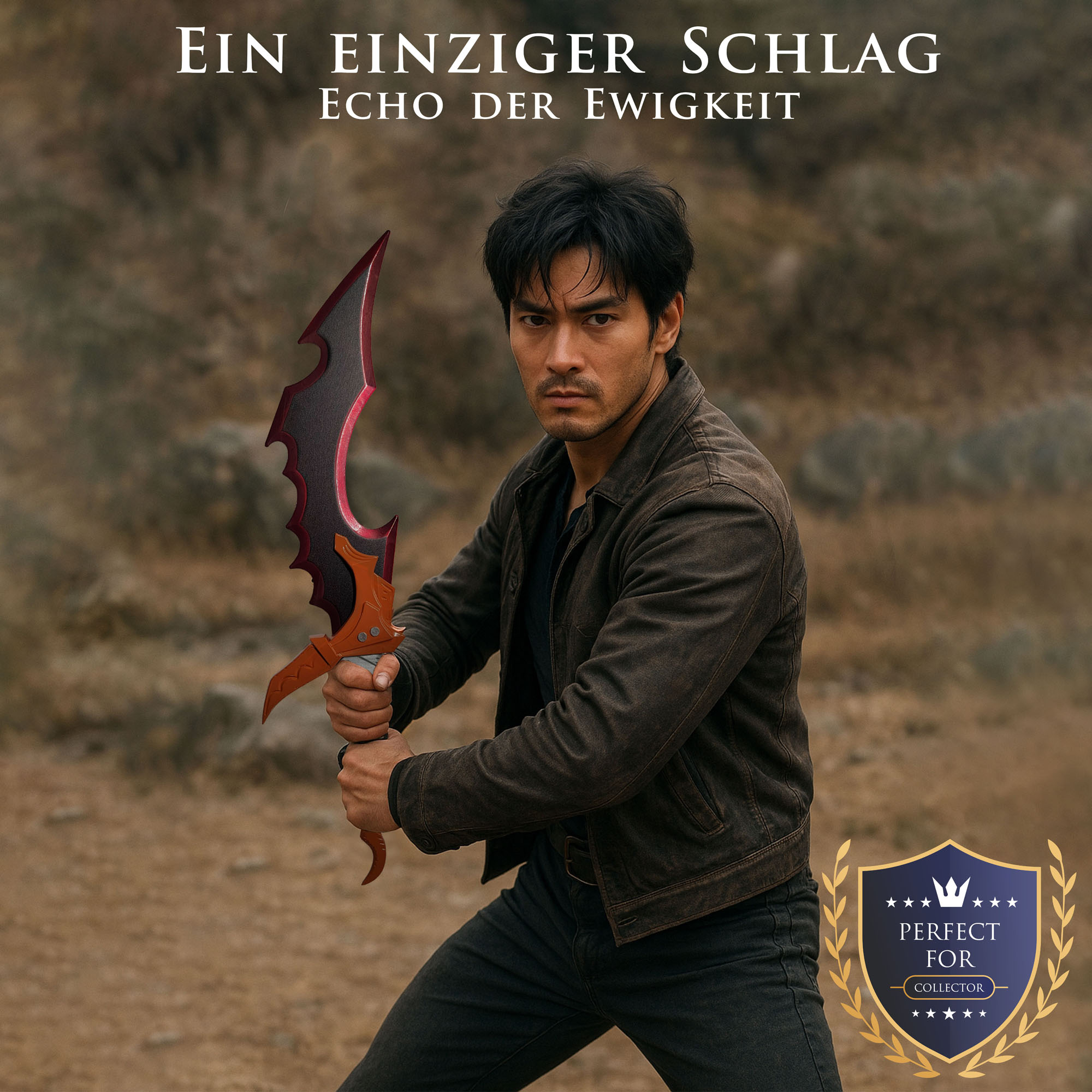 Solo Leveling - Sung Jinwoo Schwert Kasakas Ritter Killer Schwert mit Ständer