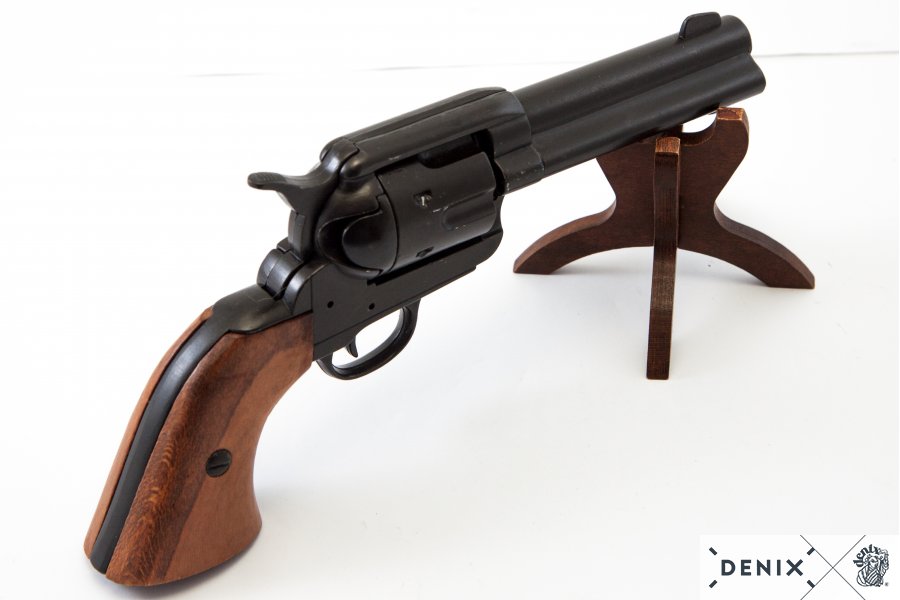 45er Colt Peacemaker schwarz, mit 6 Kugeln