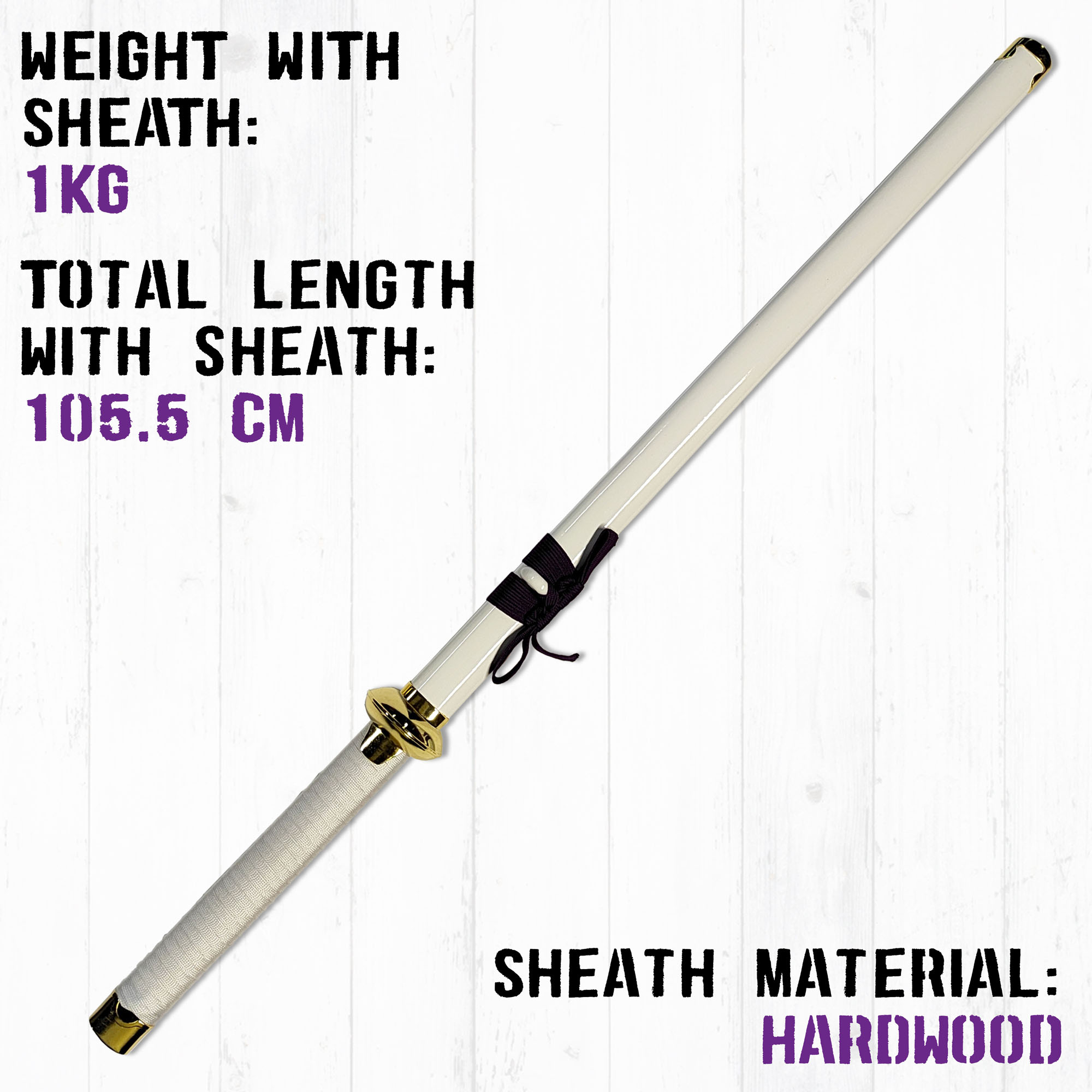 Anime - Uzumaki Boruto Schwert mit Scheide, Samuraischwert, Katana Schwert, Stahl Schwert, Anime Manga, Anime Shippuden, Anime Kostüm & Anime Geschenke