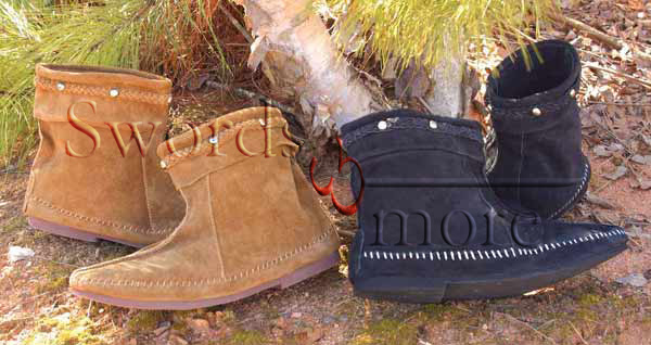 Wikingerstiefel, schwarz, Größe 40