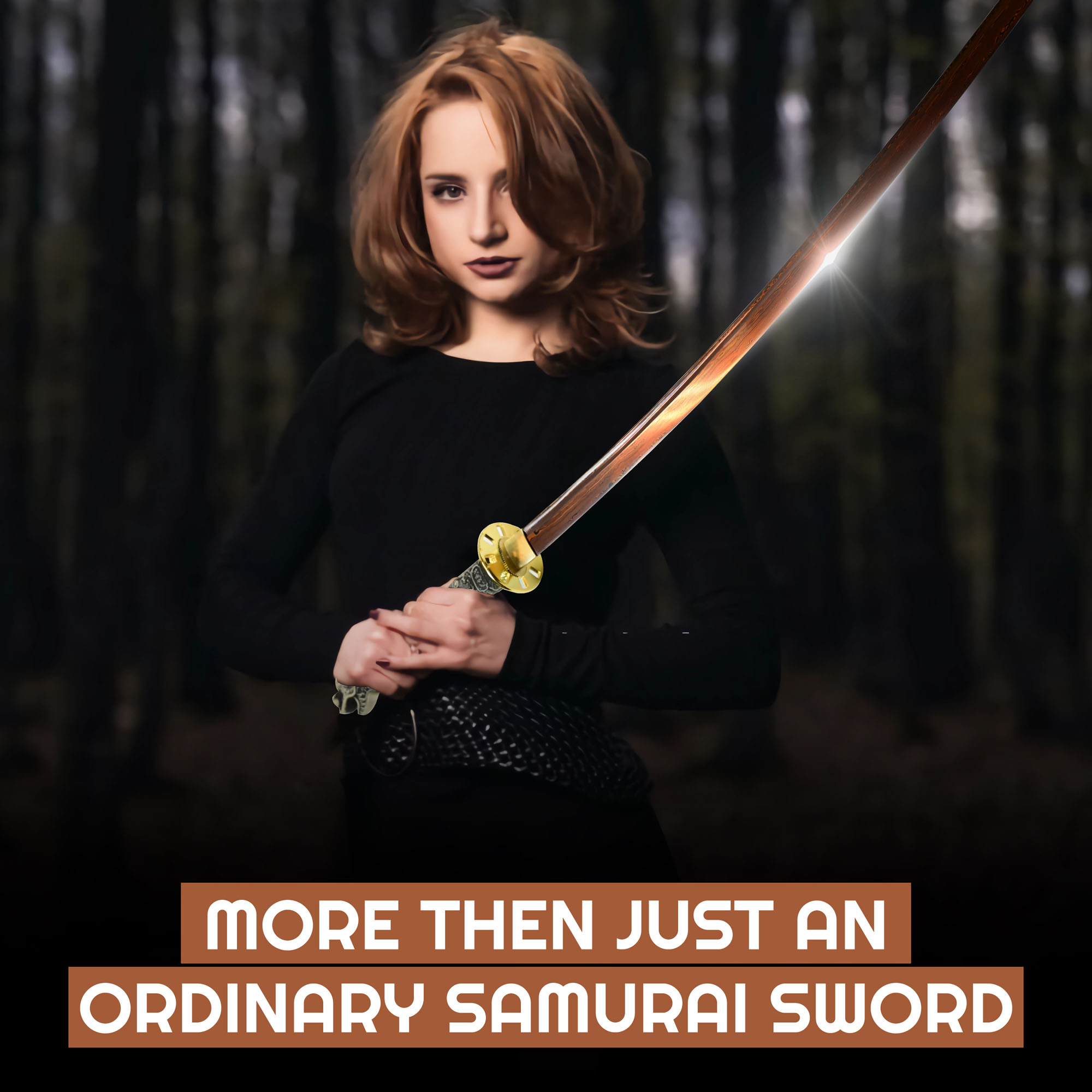 Highlander - Connor MacLeod Katana - handgeschmiedet & gefaltet, Set - Blutdamast Edition