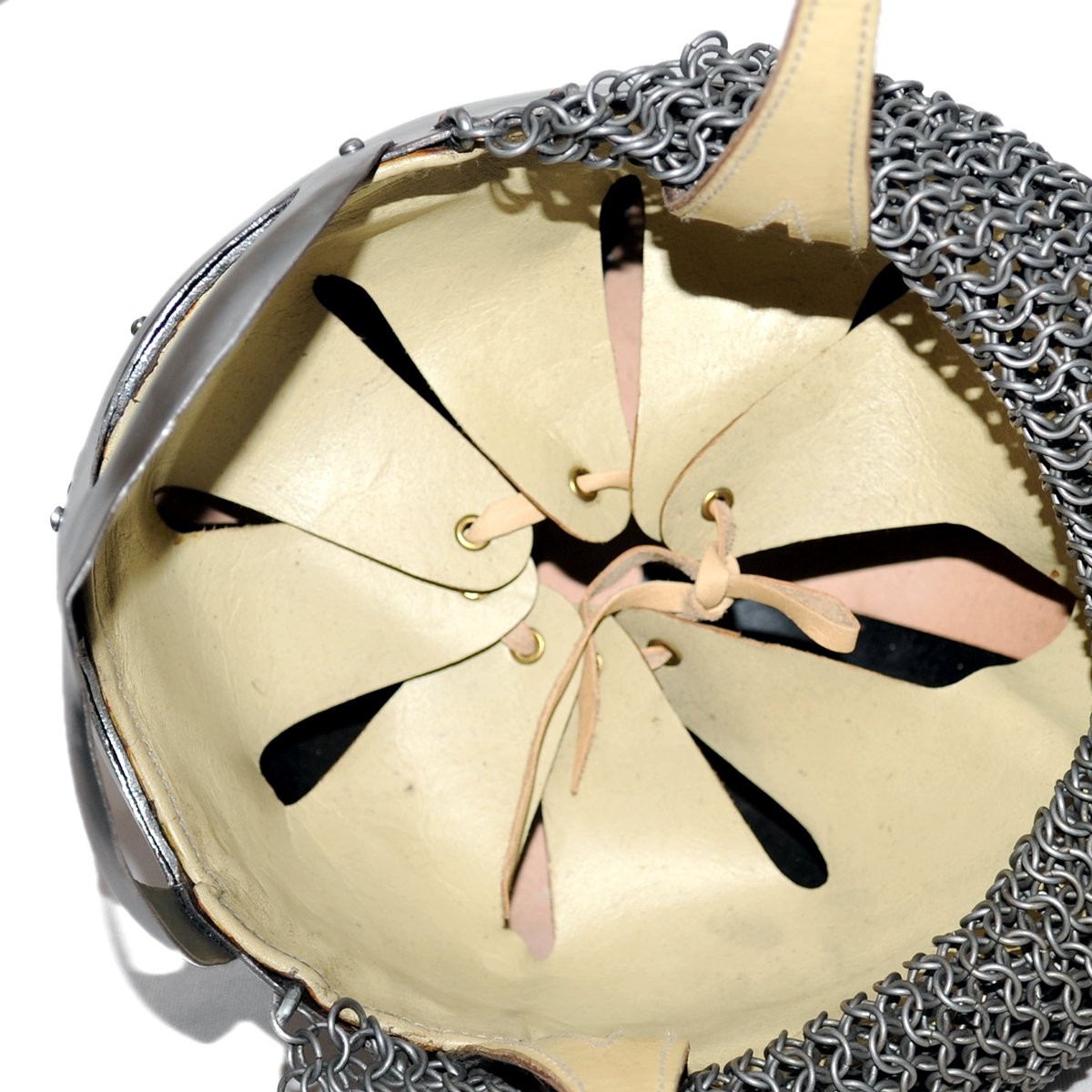 Gjermundbuhelm mit Kettenbrünne, Größe M