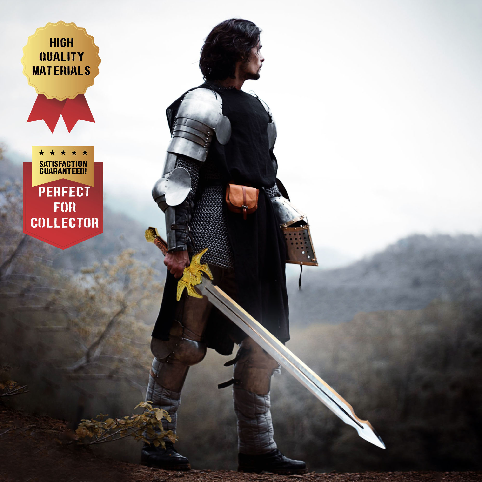 Thor Ragnarok – Heimdall – Hofund/Bifröst Schwert, Schert echt, Schwert aus Stahl, Film Schwert, 152 cm Länge, Deko Schwert für Sammler und als Geschenk