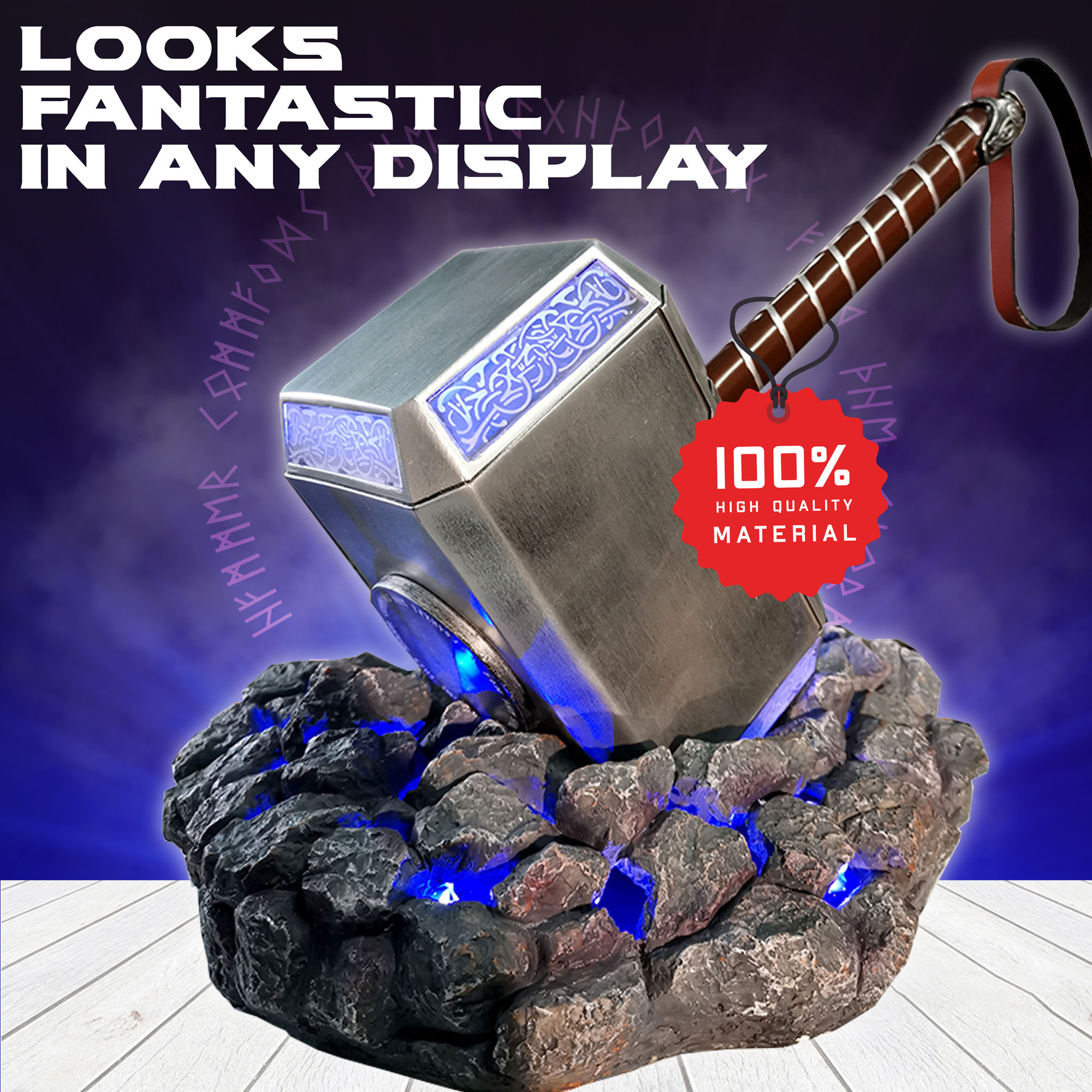 Thor Hammer mit Led Base