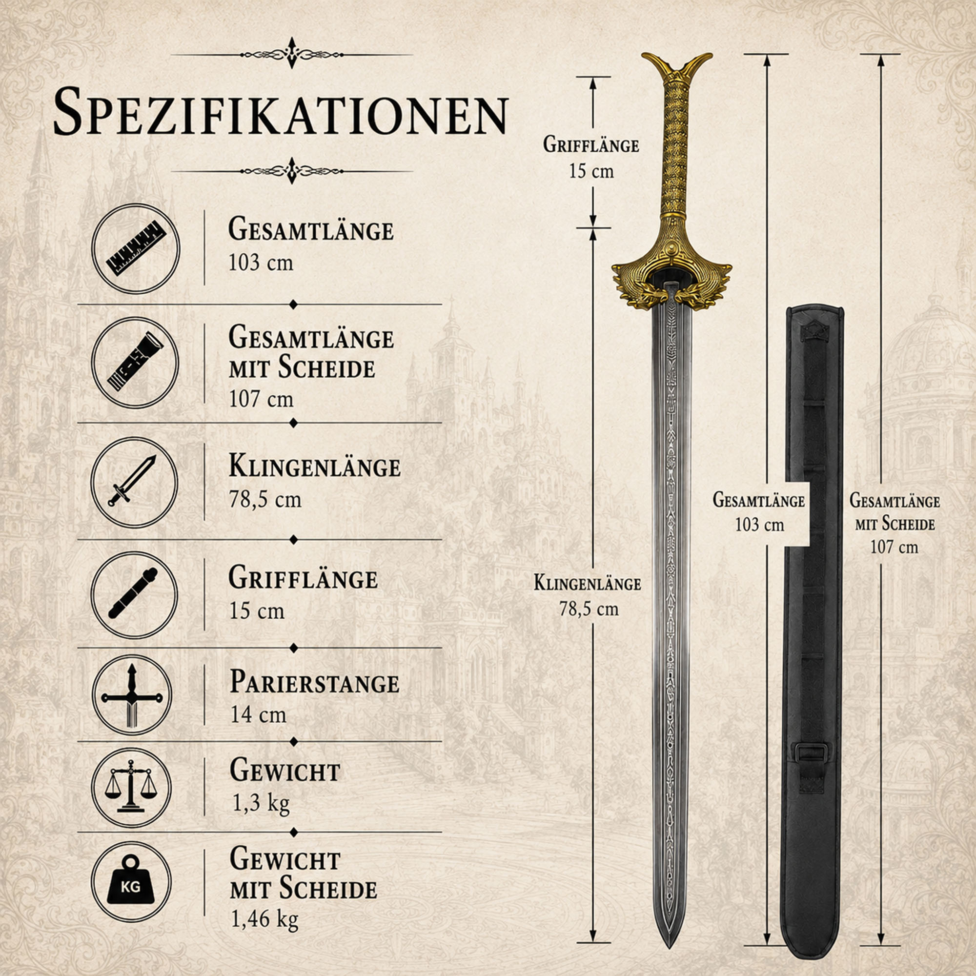 Wonder Woman God Killer Schwert: Amazonen Replik aus Edelstahl mit Scheide