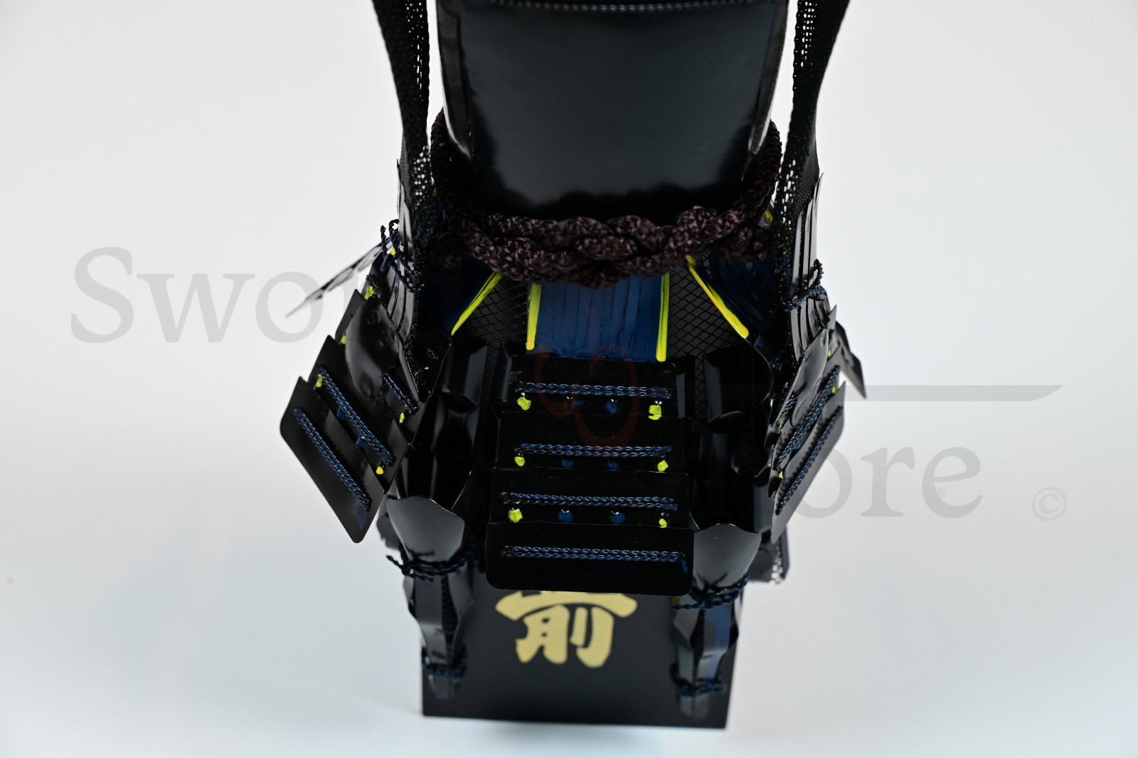 Japanische Samurai Rüstung Miniatur, Schwarz