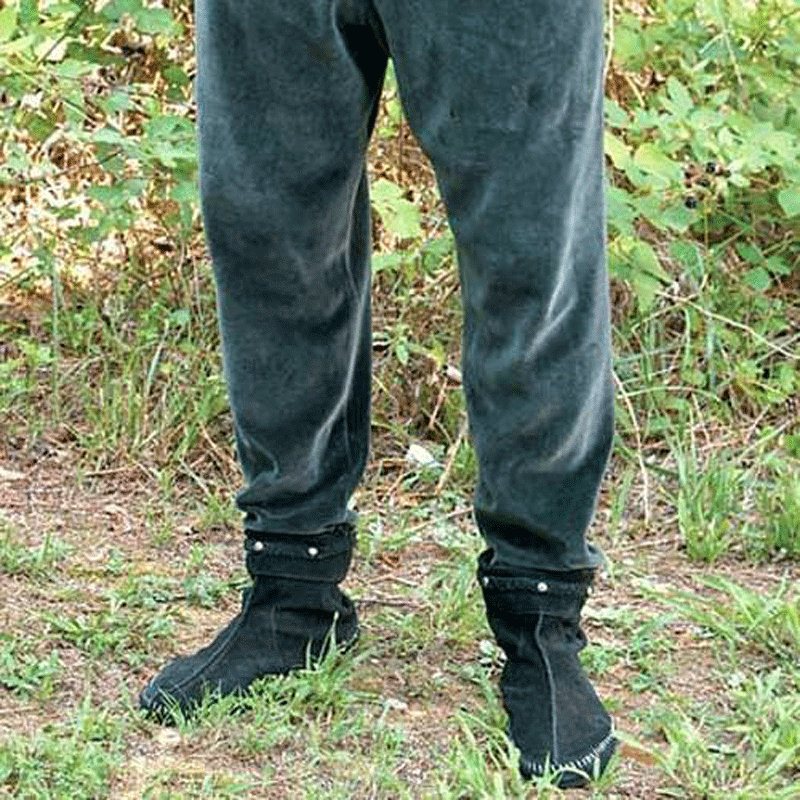 Samthose, grau, Größe L/XL