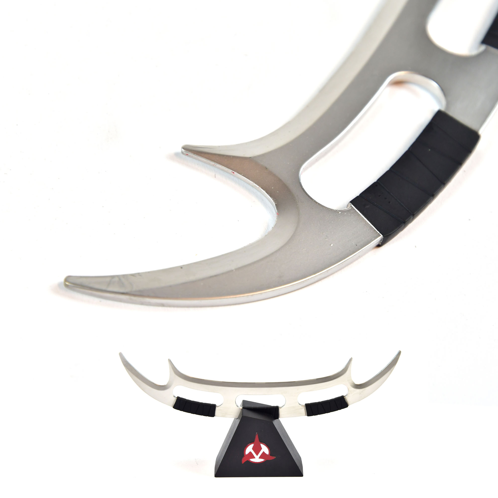 Star Trek - Klingonisches Bat'Leth mit Ständer, Brieföffner, Miniaturschwert, Schwert der Ehre